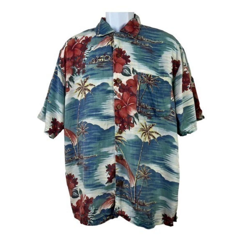 Tommy Bahama Men’s Casual Shirt Buttons Front Floral Size M